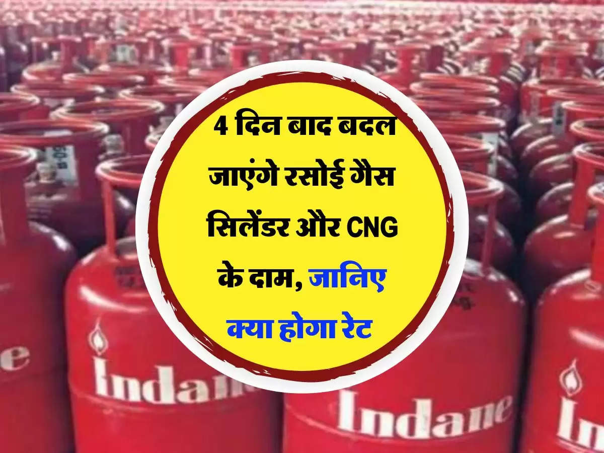 LPG CNG Prices : 4 दिन बाद बदल जाएंगे रसोई गैस सिलेंडर और CNG के दाम, जानिए क्या होगा रेट 