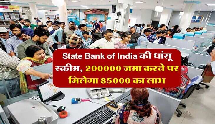 State Bank of India की धांसू स्कीम, 200000 जमा करने पर मिलेगा 85000 का लाभ