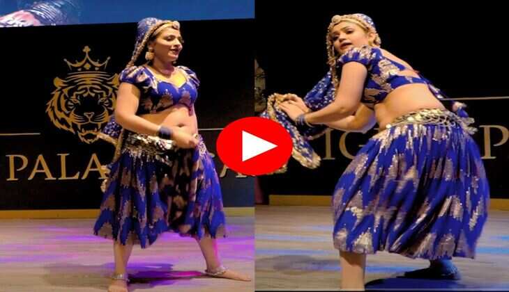 Gori Nagori Dance : लहंगे -चोली में गोरी नागोरी ने मटकाया गोरा गोरा बदन, देख युवाओं का धड़का दिल