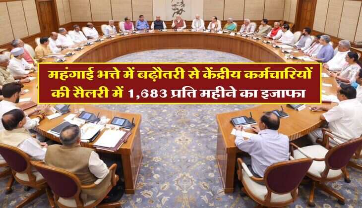 DA revised : बस 31 जनवरी का इंतजार, महंगाई भत्ते में बढ़ौतरी से केंद्रीय कर्मचारियों की सैलरी में 1683 प्रति महीने का इजाफा