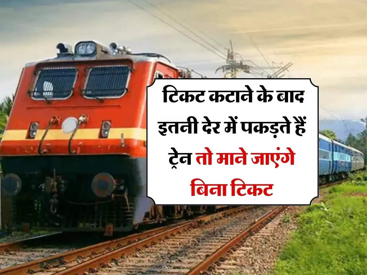 Indian Railway ने बनाए नियम, टिकट कटाने के बाद इतनी देर में पकड़ते हैं ट्रेन तो माने जाएंगे बिना टिकट, लगेगा जुर्माना