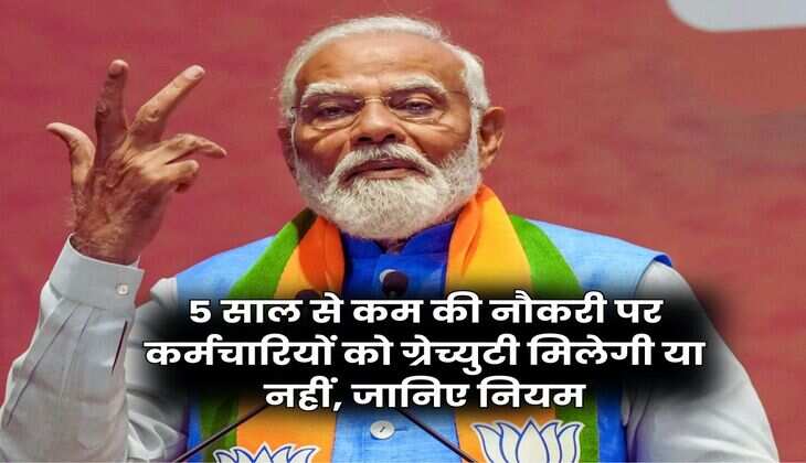 Gratuity Rules : 5 साल से कम की नौकरी पर कर्मचारियों को ग्रेच्युटी मिलेगी या नहीं, जानिए नियम