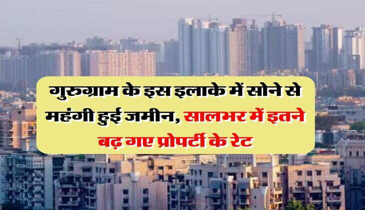 gurugram property rate : गुरुग्राम के इस इलाके में सोने से महंगी हुई जमीन, सालभर में इतने बढ़ गए प्रोपर्टी के रेट