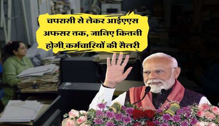 8th pay Commission : चपरासी से लेकर आईएएस अफसर तक, जानिए कितनी होगी कर्मचारियों की सैलरी