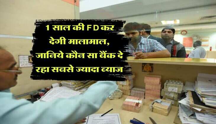 1 साल की FD कर देगी मालामाल, जानिये कौन सा बैंक दे रहा सबसे ज्यादा ब्याज