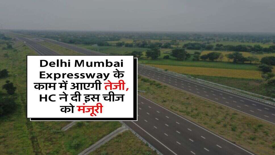 Delhi Mumbai Expressway के काम में आएगी तेजी, HC ने दी इस चीज को मंजूरी