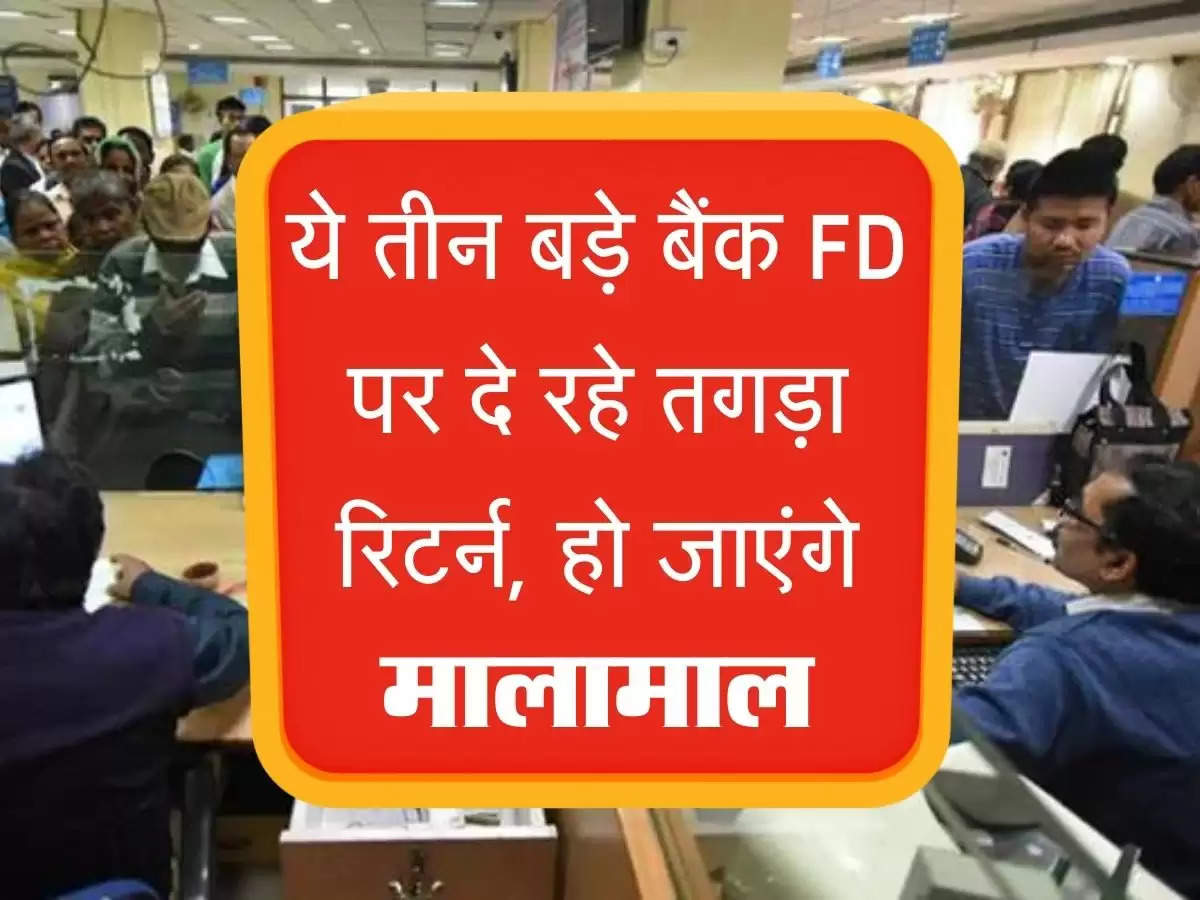 ये तीन बड़े बैंक FD पर दे रहे तगड़ा रिटर्न, हो जाएंगे मालामाल