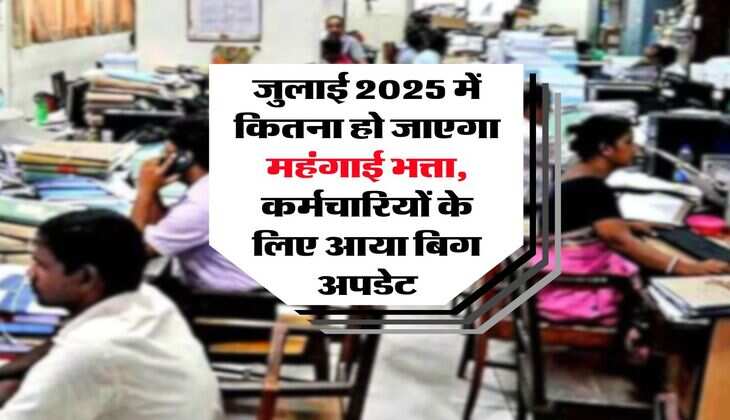 DA Hike : जुलाई 2025 में कितना हो जाएगा महंगाई भत्ता, कर्मचारियों के लिए आया बिग अपडेट