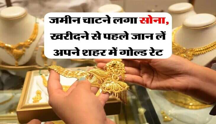 Gold Rate : जमीन चाटने लगा सोना, खरीदने से पहले जान लें अपने शहर में गोल्ड रेट