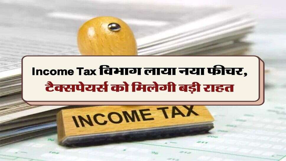 Income Tax विभाग लाया नया फीचर, टैक्सपेयर्स को मिलेगी बड़ी राहत