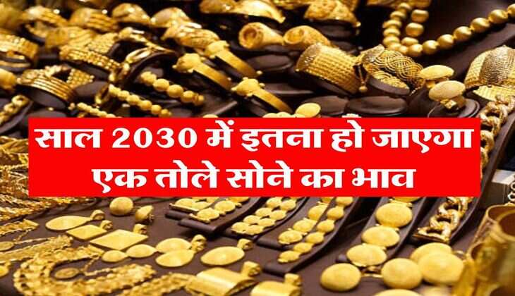 Gold Rate : साल 2030 में इतना हो जाएगा एक तोले सोने का भाव