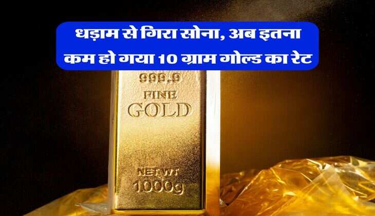 Gold Rate : धड़ाम से गिरा सोना, अब इतना कम हो गया 10 ग्राम गोल्ड का रेट