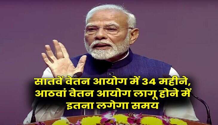 सातवें वेतन आयोग में 34 महीने, आठवां वेतन आयोग लागू होने में इतना लगेगा समय