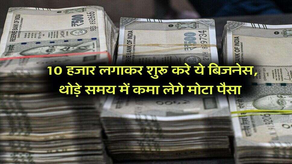 Business Idea :10 हजार लगाकर शुरू करे ये बिजनेस, थोड़े समय में कमा लेगे मोटा पैसा