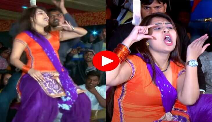 Haryanvi Dance Video : भरी महफिल में आरसी उपाध्याय ने डीप नेक सूट में किया डांस, झूक कर किए प्यारे प्यारे इशारे