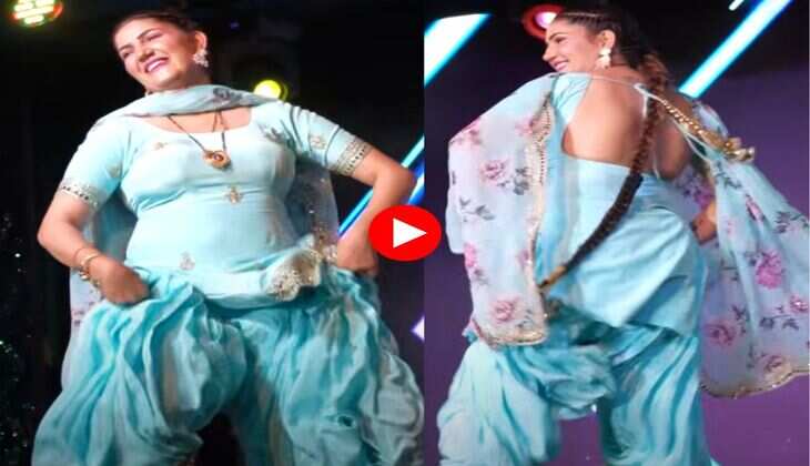 Sapna Choudhary ने लचकाया हैव्वी फिगर, बोली- हलवे हलवे चालैगी या प्यार की गाडी