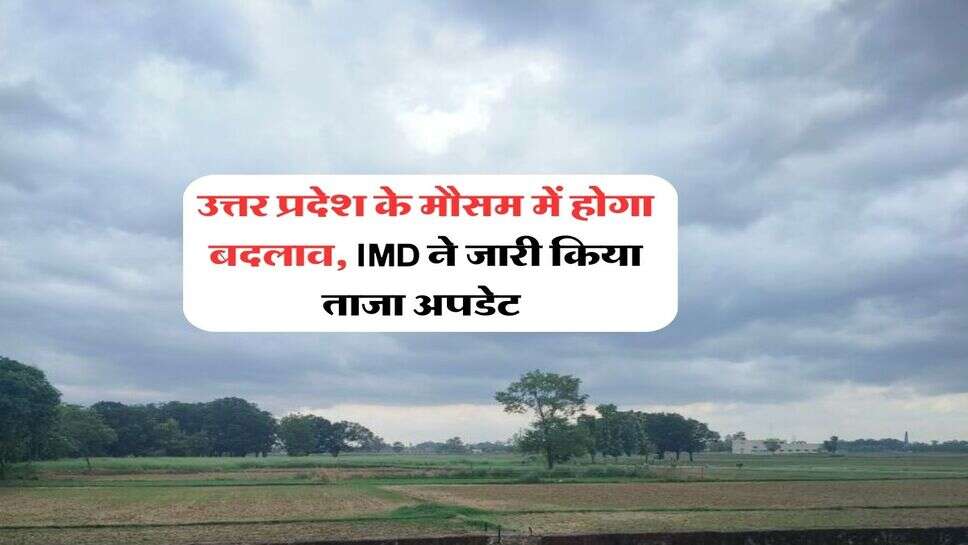 UP Weather : उत्तर प्रदेश के मौसम में होगा बदलाव, IMD ने जारी किया ताजा अपडेट&nbsp;