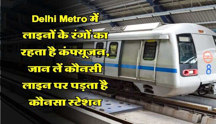 Delhi Metro में लाइनों के रंगों का रहता है कंफ्यूजन, जान लें कौनसी लाइन पर पड़ता है कौनसा स्टेशन