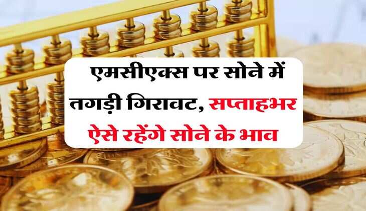 MCX Gold Price : एमसीएक्स पर सोने में तगड़ी गिरावट, सप्ताहभर ऐसे रहेंगे सोने के भाव