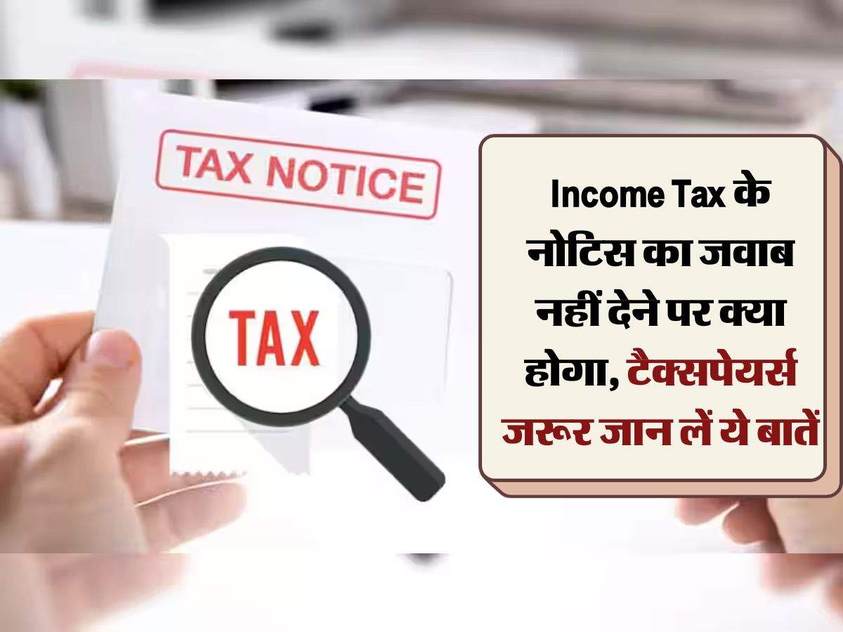 Income Tax के नोटिस का जवाब नहीं देने पर क्या होगा, टैक्सपेयर्स जरूर जान लें ये बातें