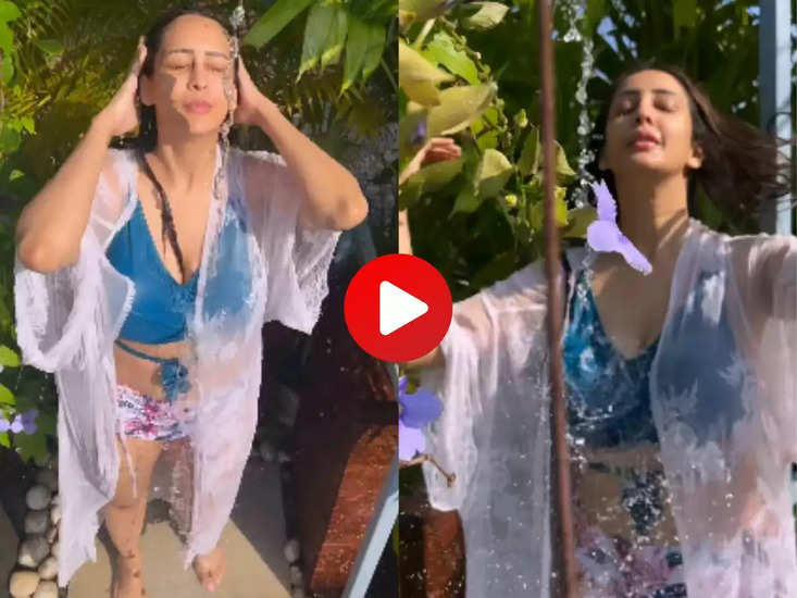 Chahat Khanna ने नहाते हुए शेयर किया वीडियो, देख लोग के उड़े होश