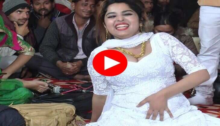 Haryanvi Dance : मुस्कान बेबी ने स्टेज पर किया उछल-उछल कर डांस, सपना को भूल गए फैंस&nbsp;