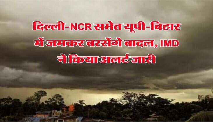 Weather Forecast : दिल्ली-NCR समेत यूपी-बिहार में जमकर बरसेंगे बादल, IMD ने किया अलर्ट जारी