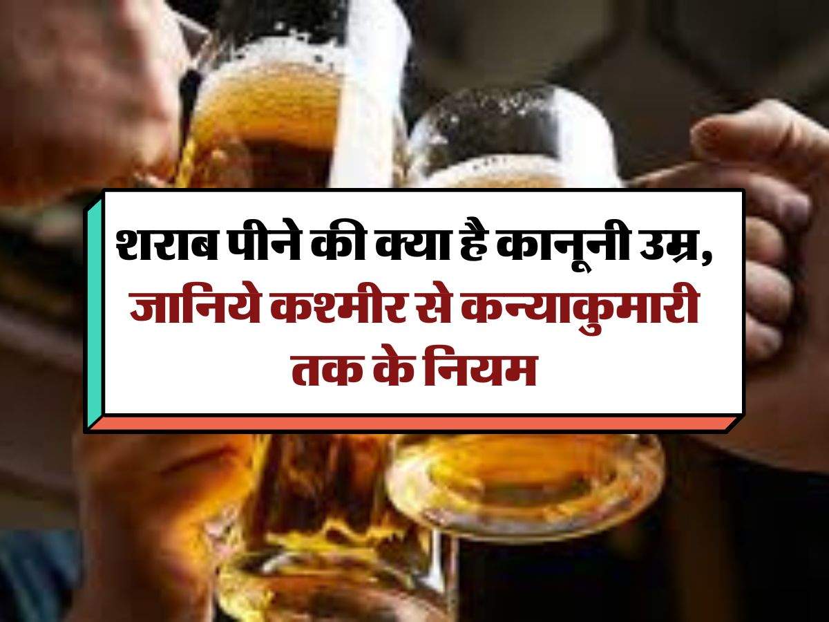 Drinking Alcohol Legal Age : शराब पीने की क्या है कानूनी उम्र, जानिये कश्मीर से कन्याकुमारी तक के नियम