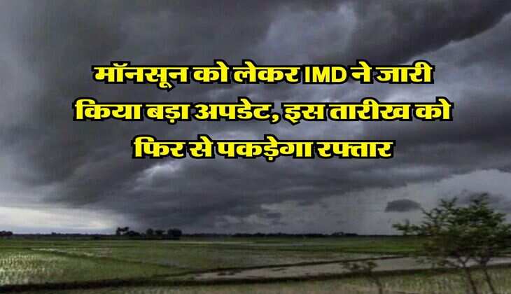 मॉनसून को लेकर IMD ने जारी किया बड़ा अपडेट, इस तारीख को फिर से पकड़ेगा रफ्तार