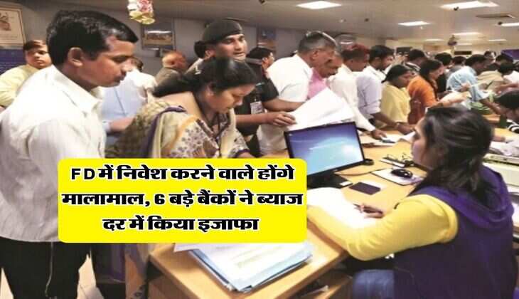 FD में निवेश करने वाले होंगे मालामाल, 6 बड़े बैंकों ने ब्याज दर में किया इजाफा&nbsp;