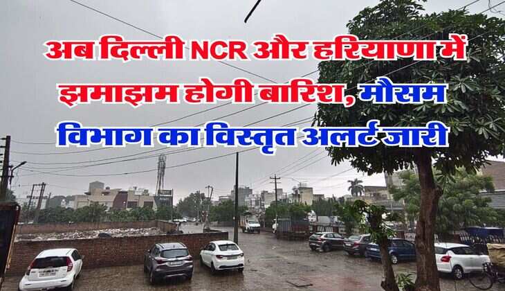 IMD Weather : अब दिल्ली NCR और हरियाणा में झमाझम होगी बारिश, मौसम विभाग का विस्तृत अलर्ट जारी