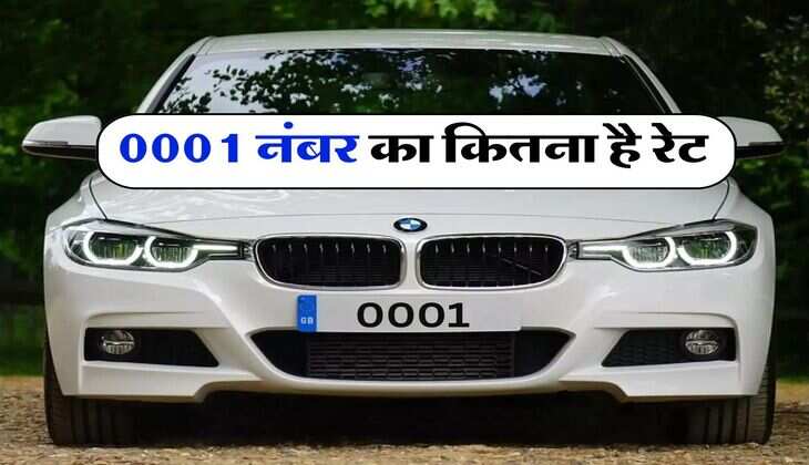 Vip Number Plate : 0001 नंबर का कितना है रेट, गाड़ी नंबरों की नीलामी में लगी ये कीमत