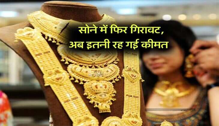 Gold Price Today: सोने में फिर गिरावट, अब इतनी रह गई कीमत