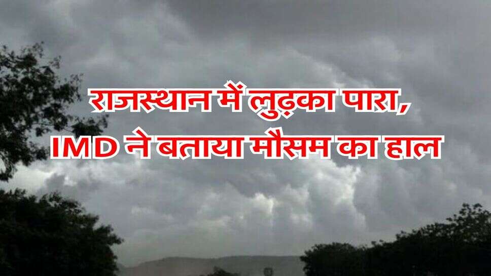 Rajasthan Ka Mausam : राजस्थान में लुढ़का पारा, IMD ने बताया मौसम का हाल&nbsp;