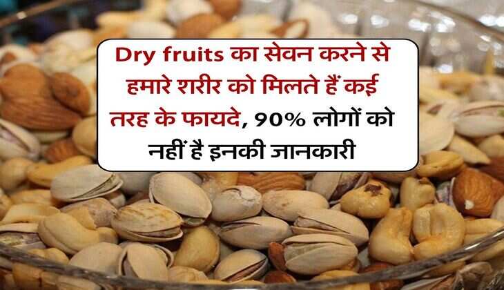 Dry fruits का सेवन करने से हमारे शरीर को मिलते हैं कई तरह के फायदे, 90% लोगों को नहीं है इनकी जानकारी