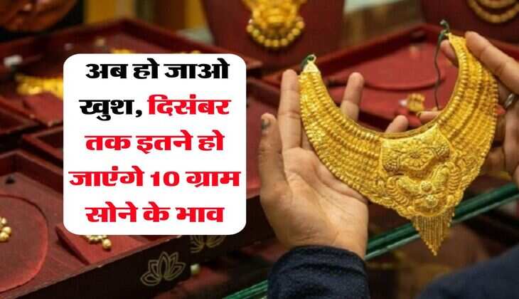Gold Rate : अब हो जाओ खुश, दिसंबर तक इतने हो जाएंगे 10 ग्राम सोने के भाव