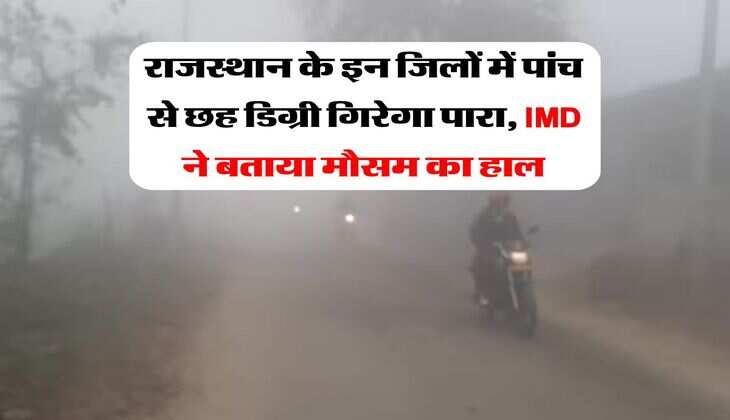 Rajasthan Weather: राजस्थान के इन जिलों में पांच से छह डिग्री गिरेगा पारा, IMD ने बताया मौसम का हाल
