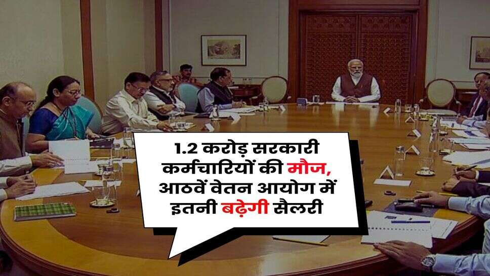 8th Pay Commission : 1.2 करोड़ सरकारी कर्मचारियों की मौज, आठवें वेतन आयोग में इतनी बढ़ेगी सैलरी