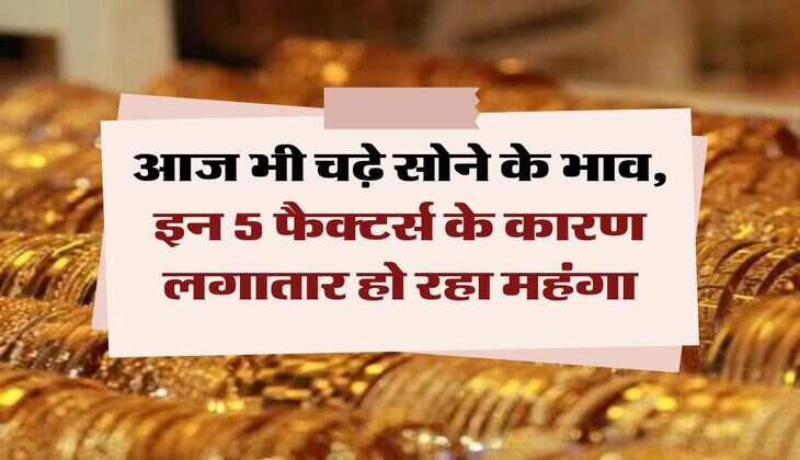 Gold Price Hits New High: आज भी चढ़े सोने के भाव, इन 5 फैक्टर्स के कारण लगातार हो रहा महंगा