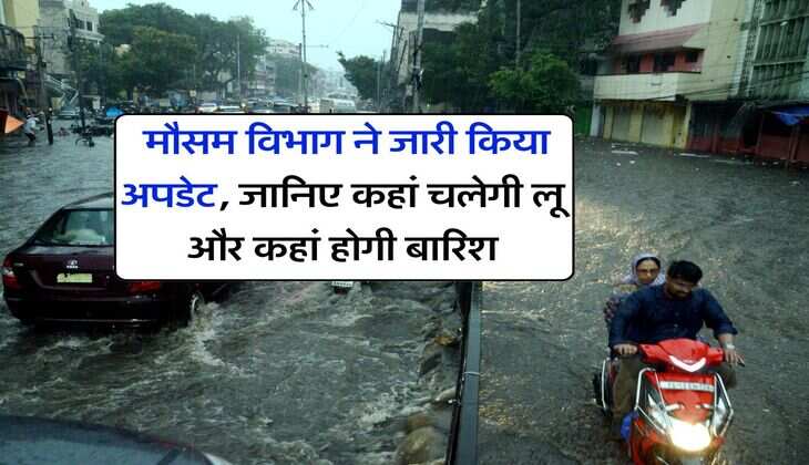 IMD Weather : मौसम विभाग ने जारी किया अपडेट, जानिए कहां चलेगी लू और कहां होगी बारिश