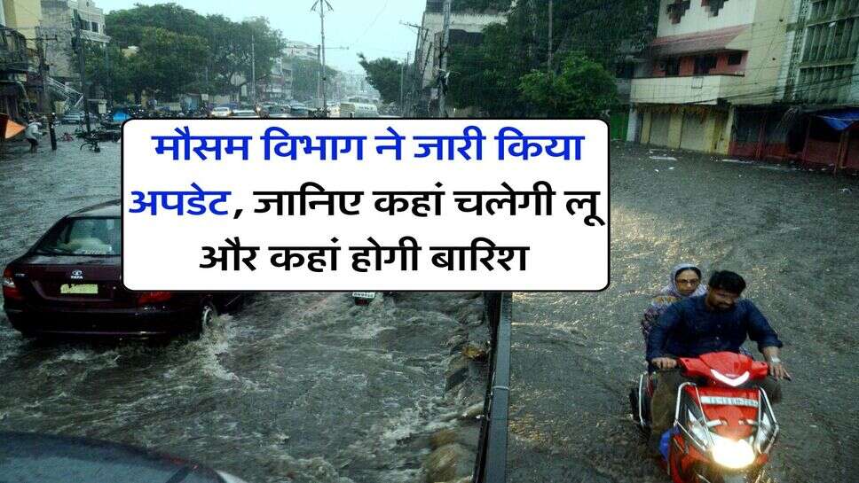 IMD Weather : मौसम विभाग ने जारी किया अपडेट, जानिए कहां चलेगी लू और कहां होगी बारिश
