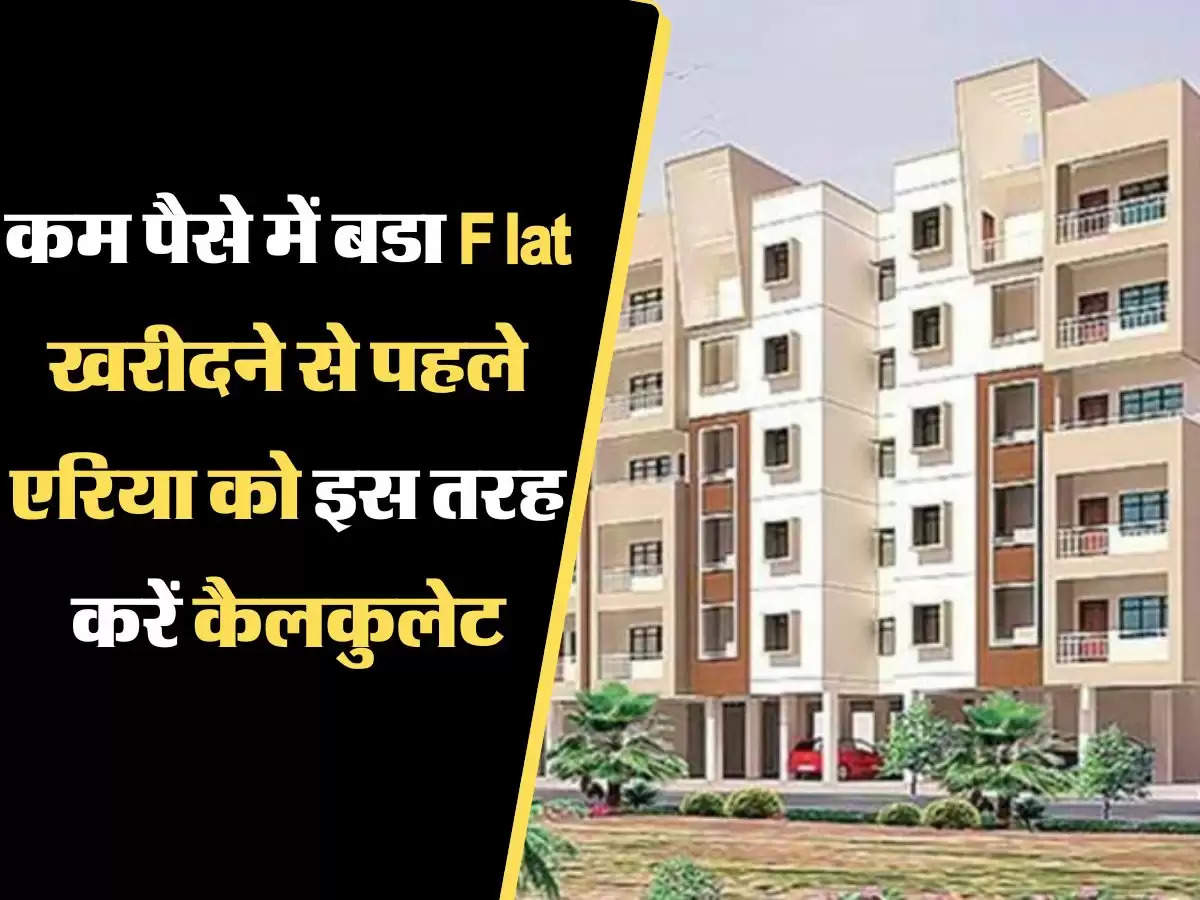 Property Buying कम पैसे में बडा Flat खरीदने से पहले एरिया को इस तरह करें कैलकुलेट