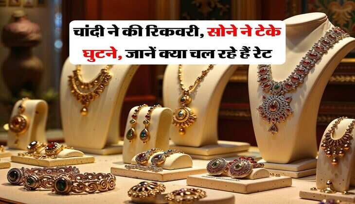 Gold Silver Price : चांदी ने की रिकवरी, सोने ने टेके घुटने, जानें क्या चल रहे हैं रेट