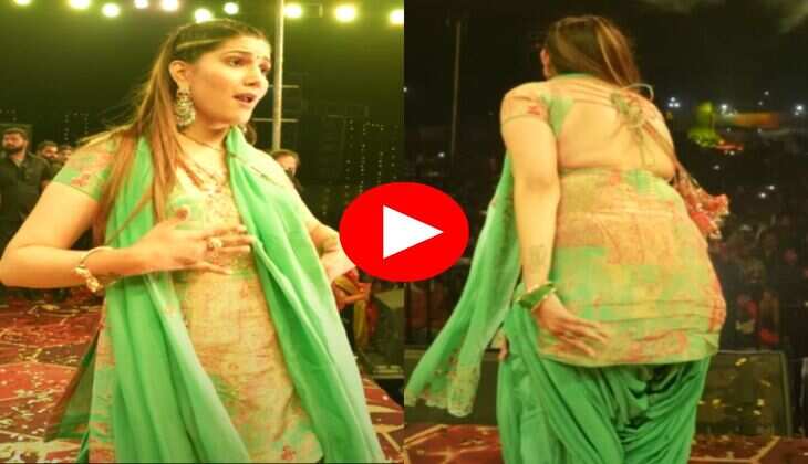 Sapna Choudhary Dance : बैकलेश सूट में सपना चौधरी बोली- तूं छाती कै लाग्या रहीए