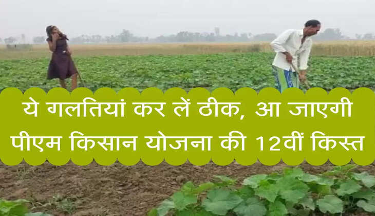 PM Kisan Yojna : ये गलतियां कर लें ठीक, आ जाएगी पीएम किसान योजना की 12वीं किस्त