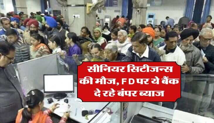 FD Rate : सीनियर सिटीजन्स की मौज, FD पर ये बैंक दे रहे बंपर ब्याज