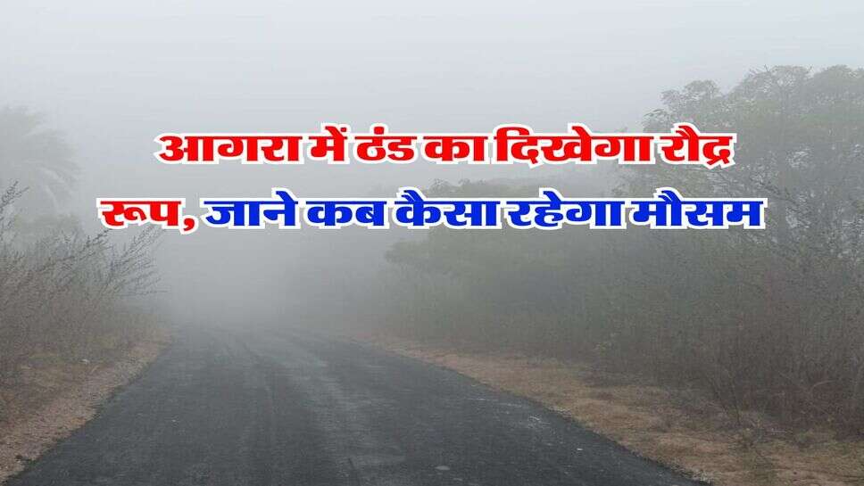 UP Weather : आगरा में ठंड का दिखेगा रौद्र रूप, जाने कब कैसा रहेगा मौसम