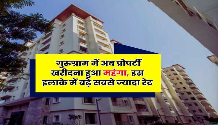 Gurugram Circle Rate : गुरुग्राम में अब प्रोपर्टी खरीदना हुआ महंगा, इस इलाके में बढ़े सबसे ज्यादा रेट