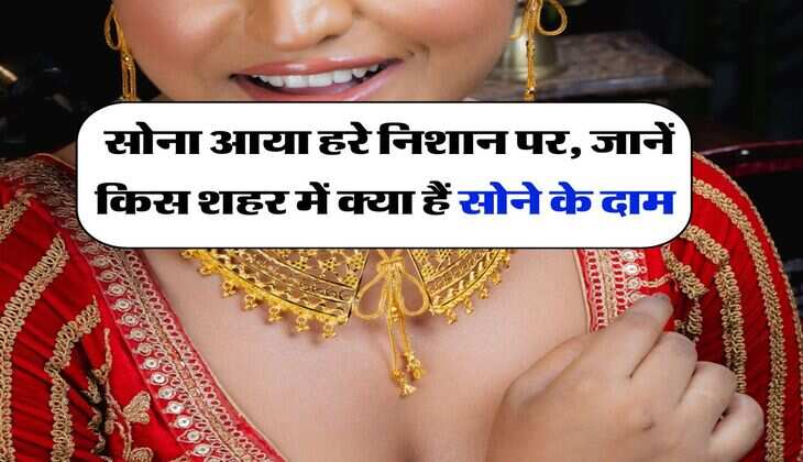 Gold Rate : सोना आया हरे निशान पर, जानें किस शहर में क्या हैं सोने के दाम