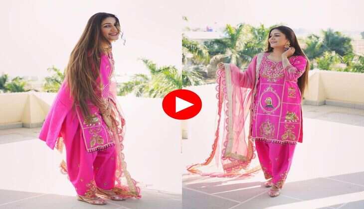 Sapna Choudhary Dance : सपना चौधरी ने देसी अंदाज में लगाए ठुमके, फैंस बोले- तेरी हवा कसूती सै